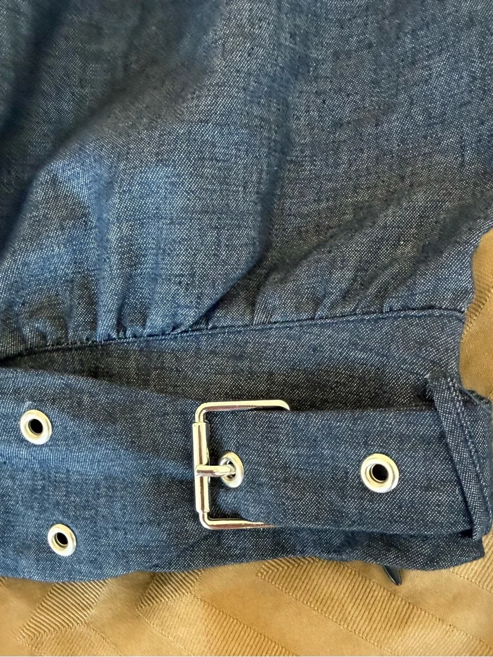ZARA Edgy Denim Look Linen Pants Suit Set - XS